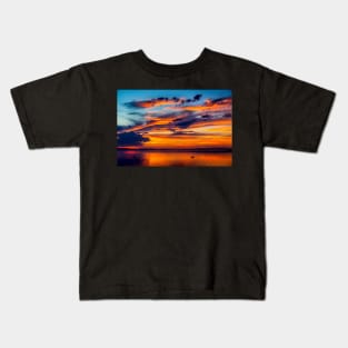 Sunset Over the Great Salt Lake Kids T-Shirt